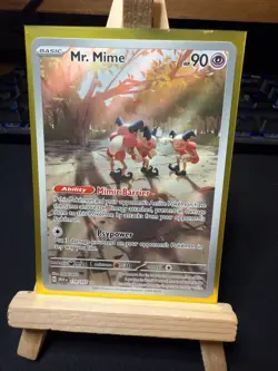Pokemon TCG Mr. Mime 179/165 – Illustration Rare – Scarlet & Violet 151 – NM - Image 1