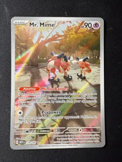 Pokemon TCG Mr. Mime 179/165 – Illustration Rare – Scarlet & Violet 151 – NM - Image 2