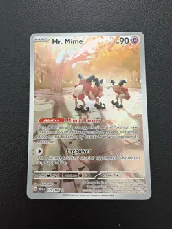 Pokemon TCG Mr. Mime Scarlet Violet-151 179/165 Holo Illustration Rare - Image 1
