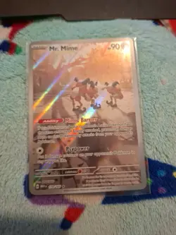 Pokemon TCG Mr. Mime 179/165 Illustration Rare Scarlet Violet 151 - Image 1