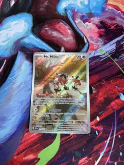 Pokemon TCG Mr. Mime 179/165 Illustration Rare Scarlet Violet 151 - Image 1