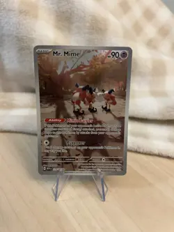 Pokemon TCG Mr. Mime Scarlet & Violet-151 179/165 Holo Illustration Rare - Image 1