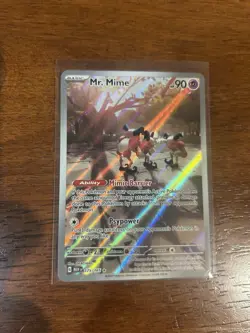 Pokemon TCG Mr. Mime Scarlet & Violet-151 179/165 Holo Illustration Rare - Image 1