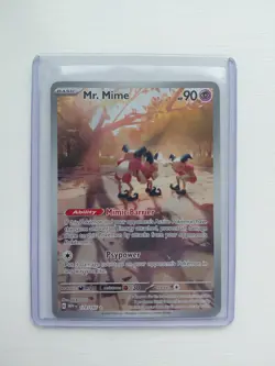 Pokemon TCG Mr. Mime Scarlet Violet 151 Illustration Card 179/165 - Image 1