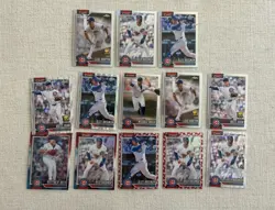 2026 Topps Chrome Chicago Cubs Team Lot 13 Cards Refractor RayWave Baseball Seam - Image 1