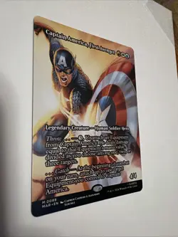 Captain America, First Avenger (Borderless) Marvel Universe Eternal-Legal Mtg - Image 2