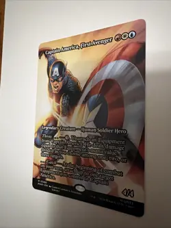 Captain America, First Avenger (Borderless) Marvel Universe Eternal-Legal Mtg - Image 3