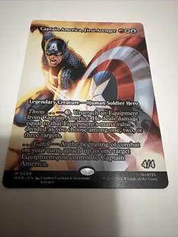 Captain America, First Avenger (Borderless) Marvel Universe Eternal-Legal Mtg - Image 4