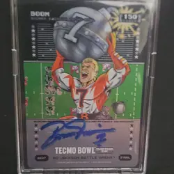 Tecmo Bowl Inspired Ink Bo Battle Arena Boom Boomer Esiason Steel Auto 150 - Image 1