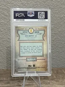 2020 Topps Gypsy Queen Ken Griffey Jr 318 (Missing Nameplate) SSP PSA 10 POP 3 - Image 2