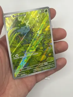Bulbasaur 166/165 Pokemon SV: 151 Illustration Rare NM - Image 4