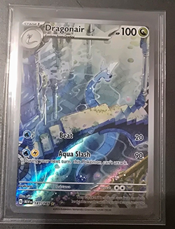Pokemon TCG Dragonair 181/165 SV 151 Illustration Rare Full Art Holo English - Image 1