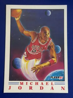 🏀 1991-92 Fleer Basketball Pro Visions Insert Card #2 Michael JORDAN 🏀 - Image 1