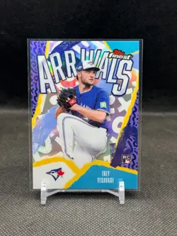 Trey Yesavage 2026 Topps Finest Arrivals Refractor Rookie Card - Image 1