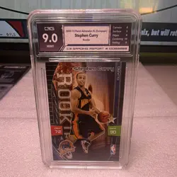 Stephen Curry Rookie RC 2009-10 Panini Adrenalyn XL #77 CSG 9 Warriors - Image 1