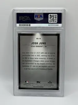 2023 Bowman - Bowman Spotlights Josh Jung #BS-18 (RC) PSA 10 GEM MINT - Image 2