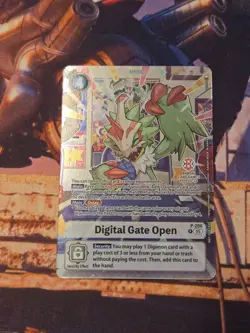 Digimon TCG Digital Gate Open BANDAI CARD FEST PROMO STAMPED NM - Image 1