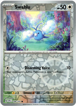 Swablu 148/191 | Surging Sparks | Common Reverse Holo | NM Pokemon Card - Image 1