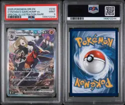 2025 Pokemon DRI EN Special Illustration Rare #232 Cynthia's Garchomp ex PSA 9 - Image 3