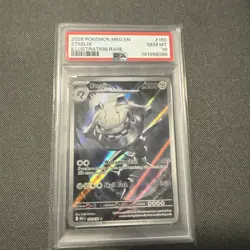 2025 POKEMON MEG EN-MEGA EVOLUTION ILLUSTRATION RARE #150 STEELIX PSA 10 - Image 1