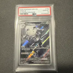 2025 POKEMON MEG EN-MEGA EVOLUTION ILLUSTRATION RARE #150 STEELIX PSA 10 - Image 1