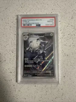 2025 POKEMON MEG EN-MEGA EVOLUTION ILLUSTRATION RARE #150 STEELIX PSA 10 - Image 1