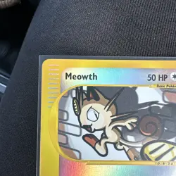 2002 Pokemon Expedition MEOWTH Reverse Holo #121/165 - Image 2