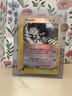 Meowth 121/165 Expedition Reverse Holo Pokemon TCG E-reader - Image 1