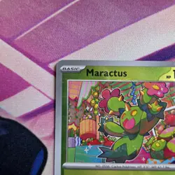 Black Bolt Maractus (BLK) 008/086 Master Ball Holo Nm/M Pokemon TCG SV: - Image 2