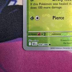 Black Bolt Maractus (BLK) 008/086 Master Ball Holo Nm/M Pokemon TCG SV: - Image 5