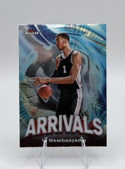 2023-24 Topps Finest Victor Wembanyama RC Arrivals Insert #A-6 Chrome Spurs Wemb - Image 1