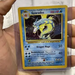 Pokemon Gyarados Holo Rare Base Set Unlimited 6/102 WOTC Vintage LP Card TCG Vtg - Image 5