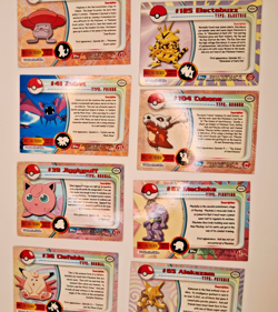 Vintage Topps Pokemon Lot of 8 Alakazam Cubone Electabuzz Jigglypuff TV Animated - Image 5