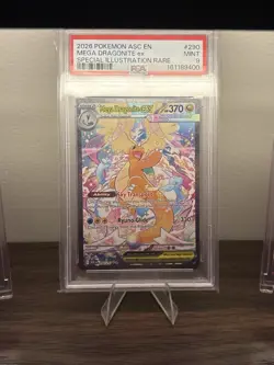Pokemon Mega Dragonite ex 290/217 Me: Ascended Heroes SIR Holo PSA 9 EN 2026 - Image 1