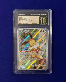 CGC Pristine 10 Eevee #173 Prismatic Evolutions ETB Promo 2025 Pokemon PRISTINE - Image 1