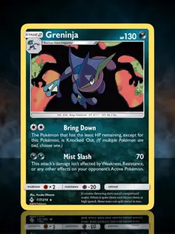Greninja 117/214 Unbroken Bonds Reverse Holo Pokemon Card Charizard Shadow - Image 1