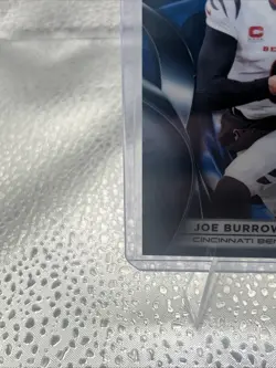 2025 Topps Chrome Black Joe Burrow #23 Blue Wave Refractor /150 Bengals - Image 4
