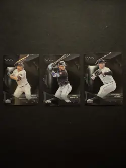 2026 Topps Chrome Black 9 Card Base Lot Same Box - Kim, Jobe, Verlander, Marte - Image 4
