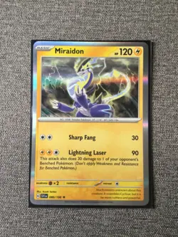 Miraidon - 80/198 Scarlet & Violet Holo Rare Pokemon Card - NM - Image 1