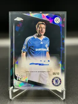 2025 Topps Chrome Sapphire UEFA Club Competitions John Terry Black Auto /10 - Image 1