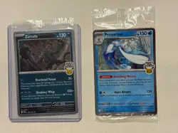 Pokemon Pitch Black Release Promos: Zarude (GameStop) & Primarina (B&N) *Sealed* - Image 1