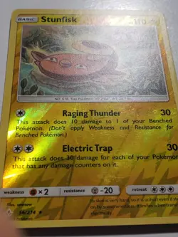 REVERSE HOLO Stunfisk 56/214 LP / VLP - RARE Unbroken Bonds Pokemon Card sowsow - Image 4