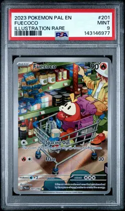 Pokemon TCG Fuecoco 201/193 Paldea Evolved Illustration Rare PSA 9 - Image 1