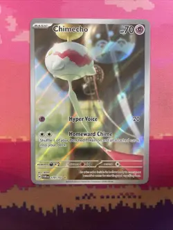 Pokemon Card Chimecho 179/167 Illustration Rare Twilight Masquerade Near Mint - Image 1