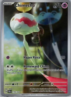Chimecho 179/167 SV06: Twilight Masquerade Pokemon TCG Illustration Rare NM - Image 1