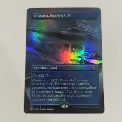 MTG English Otawara, Soaring City (Borderless) NM Foil Kamigawa: Neon Dynasty - Image 1