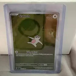 Pokemon TCG Slakoth Illustration Rare Holo Card Surging Sparks 212/191 NM - Image 1
