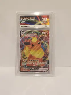 Pokemon TCG Flareon VMAX Evolving Skies Holo Ultra Rare Card 018/203 Ace 10 - Image 1