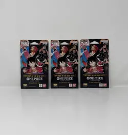 One Piece OP-09 Emperors In The New World 12-Card Sleeved Booster Pack Lot of 3 - Image 1