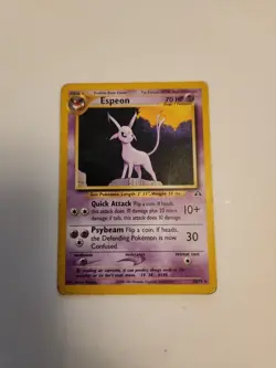 Pokemon TCG Espeon Neo Discovery 20/75 Unlimited Non-Holo Card LP - Image 1